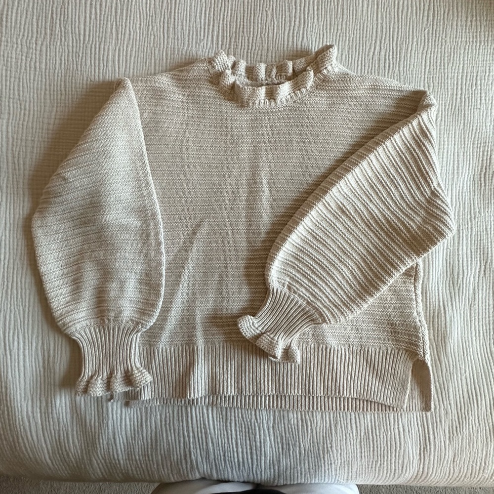 Madewell Ruffle Edge Sweater